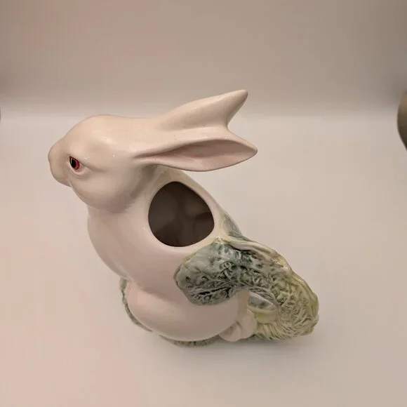 Vintage Pizzato Italy Bunny Pitcher – Handcrafted Ceramic Easter Rabbit 10.5" - Picture 6 of 7